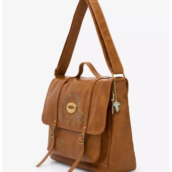 Her Universe The Lord Of The Rings One Ring Leaves Messenger Bag and Wallet NWT - Picture 4 of 11